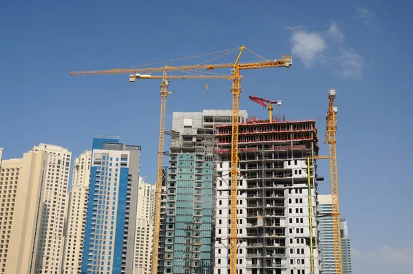 在迪拜的高层建筑施工 — 图库照片