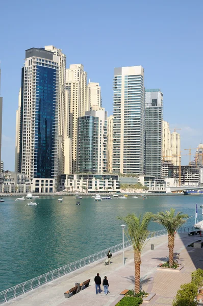Widok na Dubai Marina — Zdjęcie stockowe