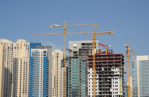 Baustelle in der Stadt Dubai — Stockfoto