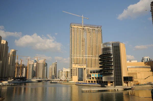 Hochhäuser am Jachthafen Dubai, Vereinigte Arabische Emirate — Stockfoto