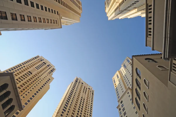 Gród budynków w dubai, Zjednoczone Emiraty Arabskie — Zdjęcie stockowe