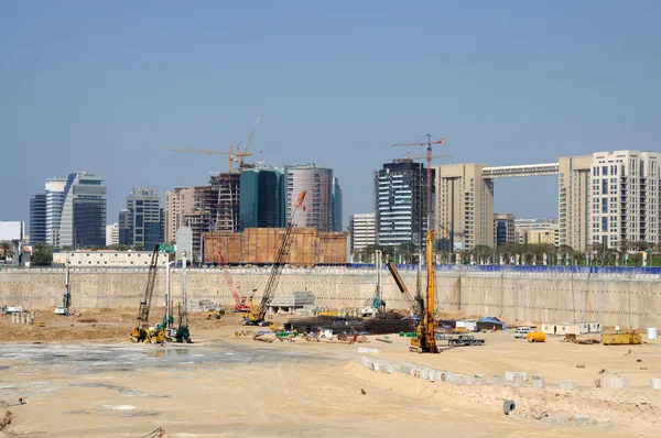 施工现场在迪拜，阿拉伯联合酋长国 — 图库照片