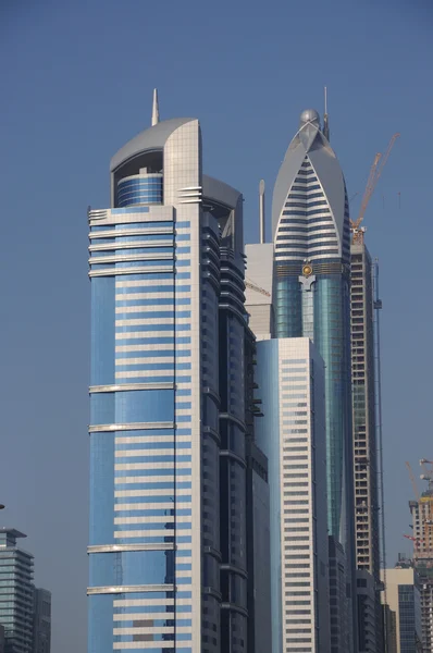 Prédios Highrise em Dubai, Emirados Árabes Unidos — Fotografia de Stock