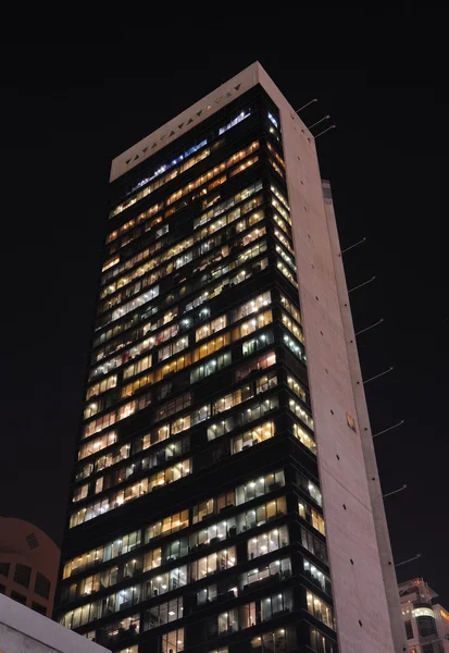 고층 건물에서 두바이 셰이크 자 이드 로드 — 스톡 사진