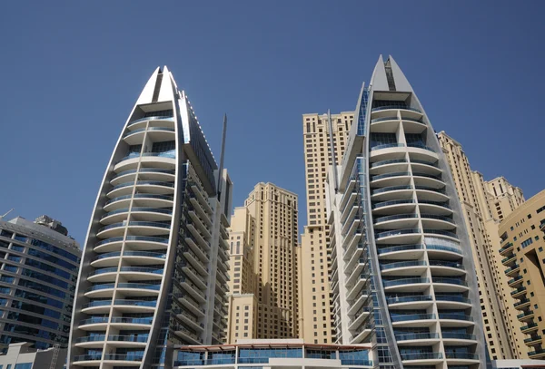 Highrise buildings in Dubai, United Arab Emirates — Stock Photo, Image