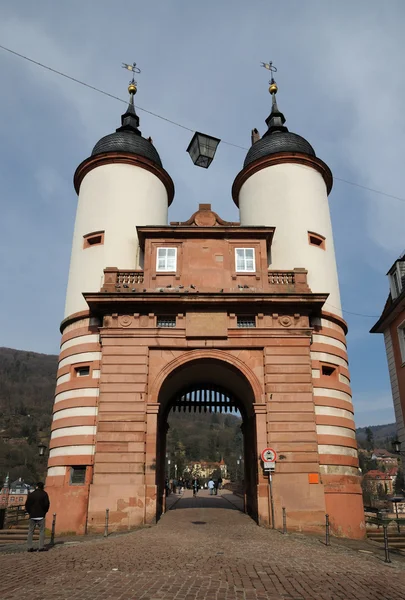 La Puerta del Puente Viejo en Heidelberg, Alemania — Foto de Stock