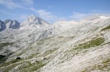 Landscape in the Wetterstein Mountains, German Alps clipart