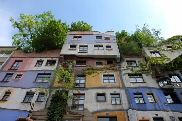 奥地利维也纳Hundertwasser之家 — 图库照片