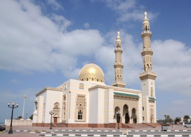 Beautiful Mosque in Sharjah City clipart