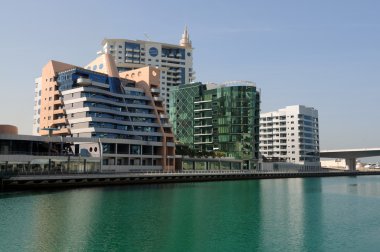 Waterside Buildings at Dubai Marina clipart