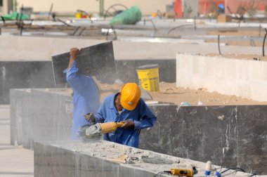 Construction worker in Abu Dhabi clipart