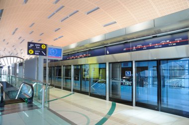 Metro Station in Dubai clipart