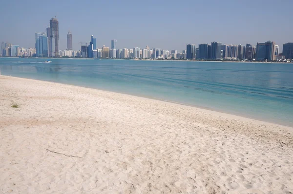 Panorama abu Dhabi, Spojené arabské emiráty — Stock fotografie