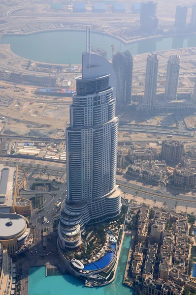 地址酒店在迪拜的鸟瞰图 — 图库照片