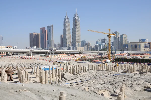 Estaleiro de construção em Dubai — Fotografia de Stock