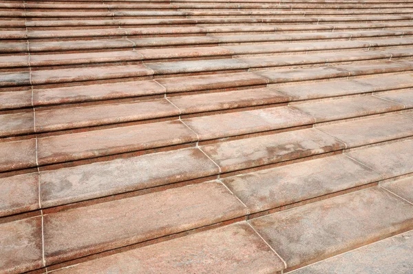 Symmetrical pattern of red steps — Stock Photo, Image