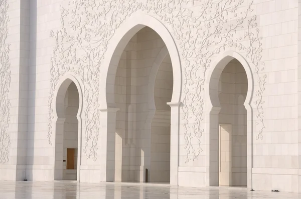 Detail der Scheich-Zayed-Moschee in Abu Dhabi — Stockfoto