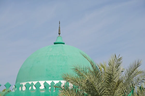 Mesquita Verde Cupola em Abu Dhabi — Fotografia de Stock