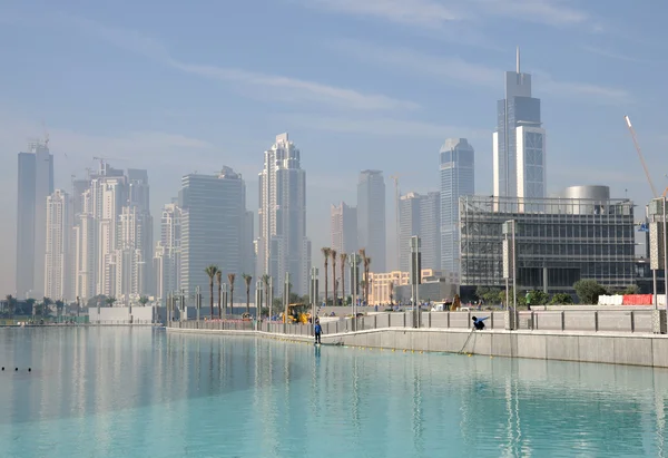Downtown burj khalifa, Dubaj Spojené arabské emiráty — Stock fotografie