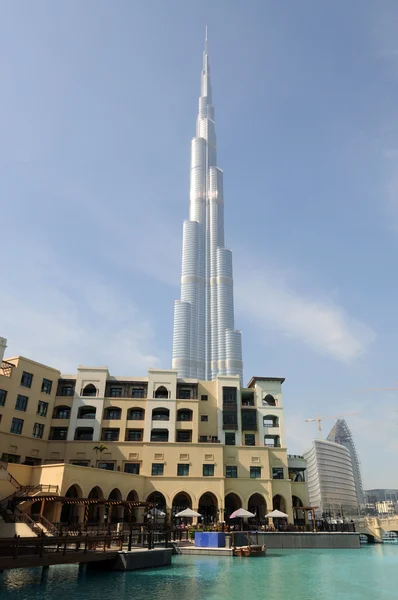 O maior arranha-céu do mundo Burj Khalifa, Dubai — Fotografia de Stock
