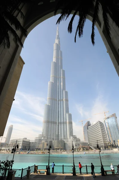 Найвищий хмарочос у світі - Бурдж Халіфа, Dubai — стокове фото