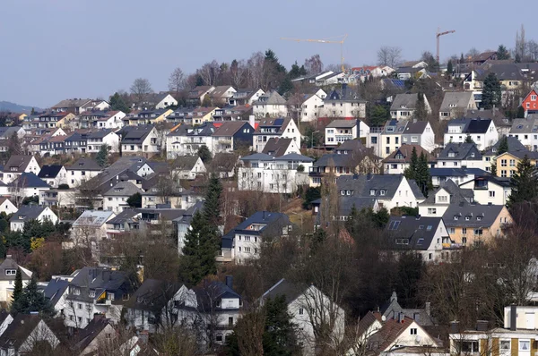 Casas residenciales en Siegen, Alemania — Foto de Stock