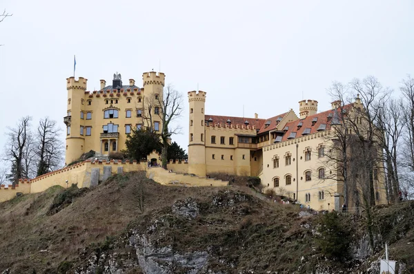 Hostoric kasteel hohenschwangau in Beieren, Duitsland — Stockfoto