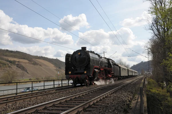 Tren de vapor histórico en Alemania — Foto de Stock
