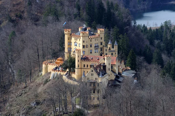 在德国巴伐利亚州历史城堡高天鹅堡 — 图库照片
