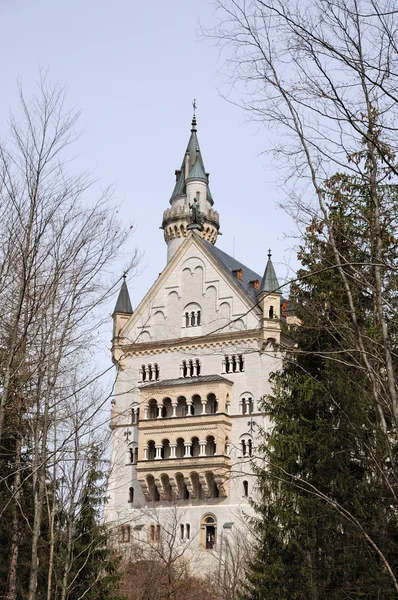 Εκπληκτικό κάστρο neuschwanstein, στη Βαυαρία, Γερμανία — Φωτογραφία Αρχείου
