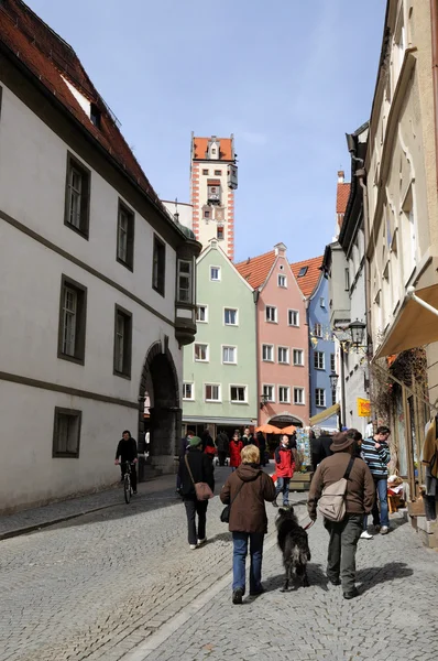 Historisch centrum van de stad Füssen, Duitsland — Stockfoto