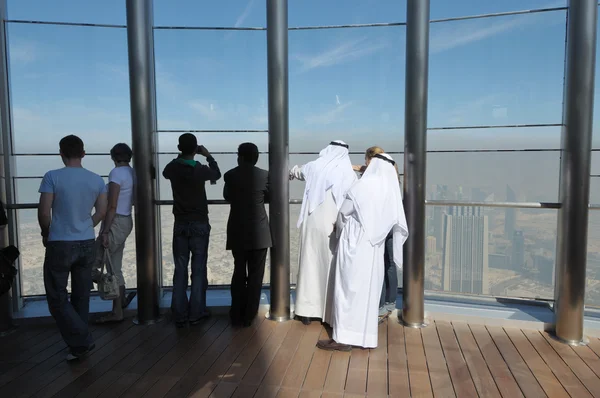 At The Top - Observation Deck of Burj Khalifa, Dubai — Stock Photo, Image