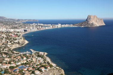 View of Calpe, Costa-Blanca Spain clipart