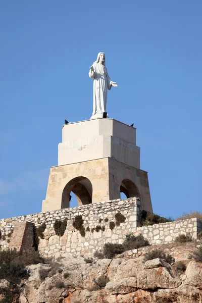 アルカサバ、アルメリア、スペインのサン ・ クリストバルの像 — ストック写真