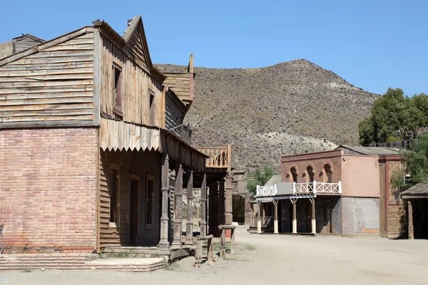 Stare opuszczone miasto zachodni amerykański — Zdjęcie stockowe