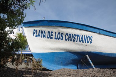 Playa de Los Cristianos. Canary Island Tenerife, Spain clipart