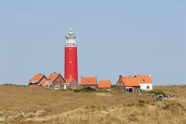 Lighthouse in Texel, the Netherlands clipart