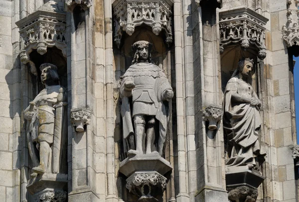 Detail záběr středověké katedrály v Nizozemsku — Stock fotografie