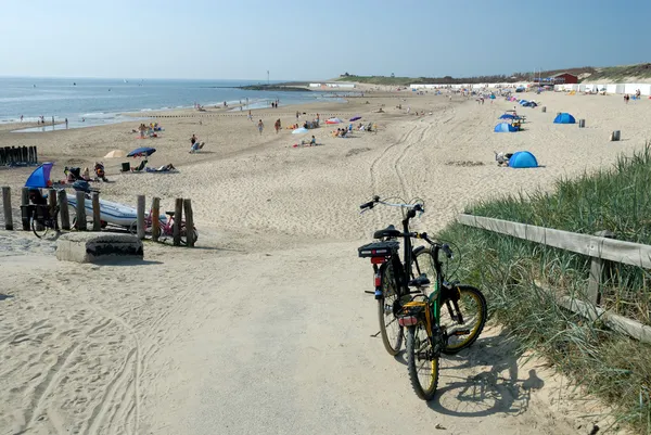 Пляж в регіоні Zeeland, Нідерланди — стокове фото