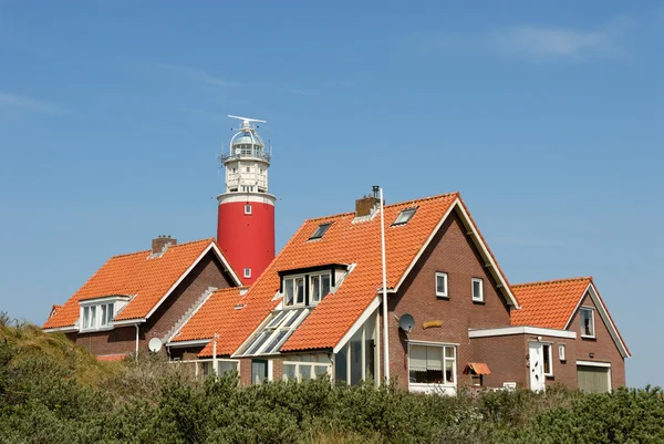 Deniz feneri texel, Hollanda — Stok fotoğraf