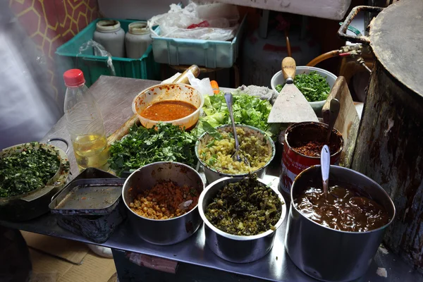 Kleine cookshop in shanghai, china — Stockfoto