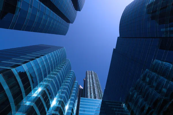 Highrise byggnader downtown i hong kong — Stockfoto