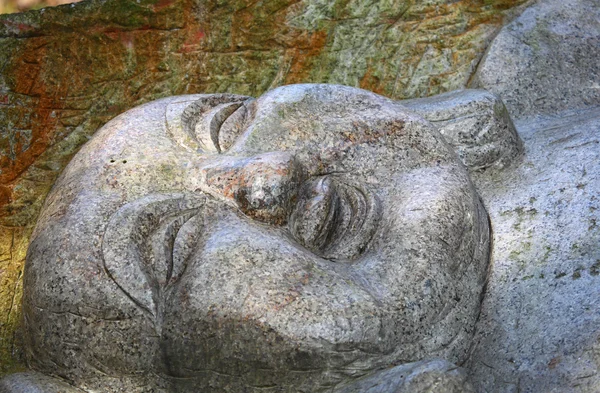 Leżącego posąg Buddy w hong Kongu — Zdjęcie stockowe