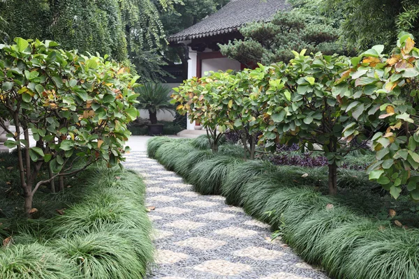 Jardim tradicional chinês em Shanghai, China — Fotografia de Stock