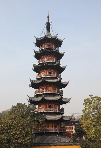 Pagode au temple Longhua à Shanghai, Chine — Photo