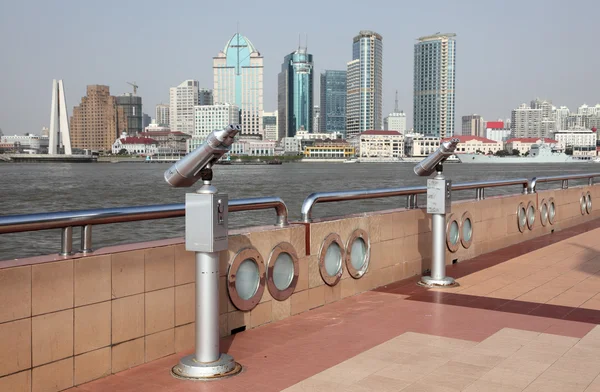 Panoramę od promenady pudong Shanghai — Zdjęcie stockowe
