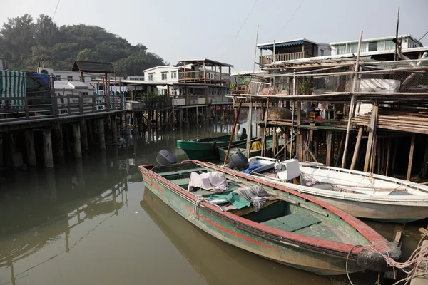 Pueblo de pescadores Tai O en la isla de Lantau en Hong Kong — Foto de Stock