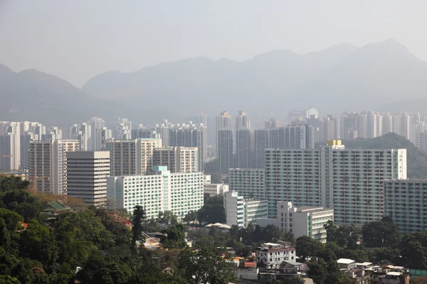 Χονγκ Κονγκ νέα εδάφη κατοικημένη περιοχή. — Φωτογραφία Αρχείου