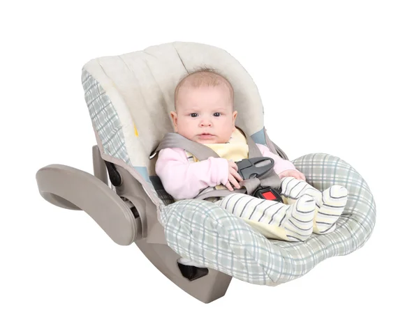 Bebé en silla de coche infantil — Foto de Stock