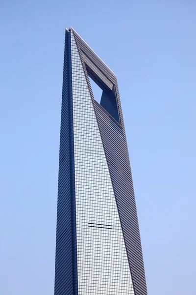 Wolkenkratzer des Shanghai World Financial Center, 492m. — Stockfoto